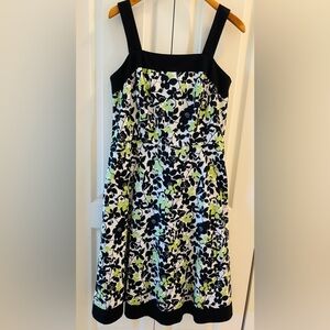 Karin Stevens Floral Print Dress with Black Straps(12)